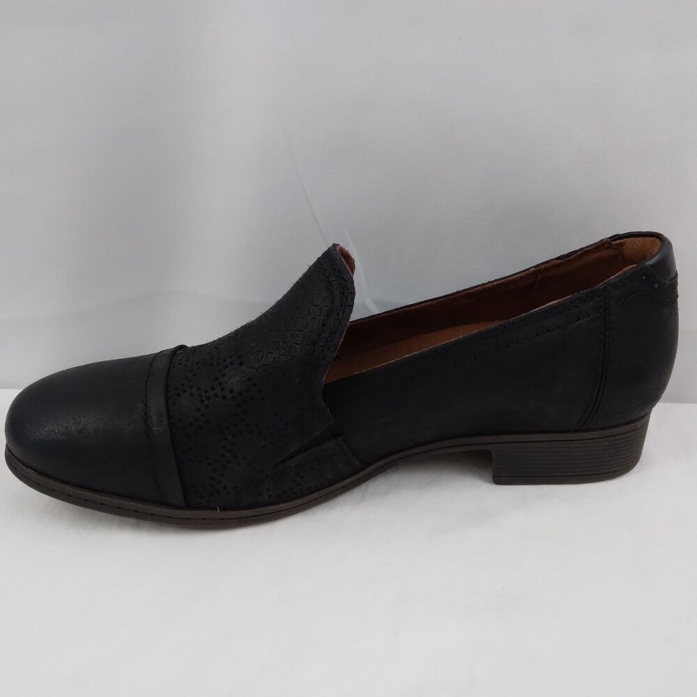 Rockport Cobb Hill Crosbie Slip On Loafer Black Leather Comfort Womens 7.5 - Picture 9 of 15